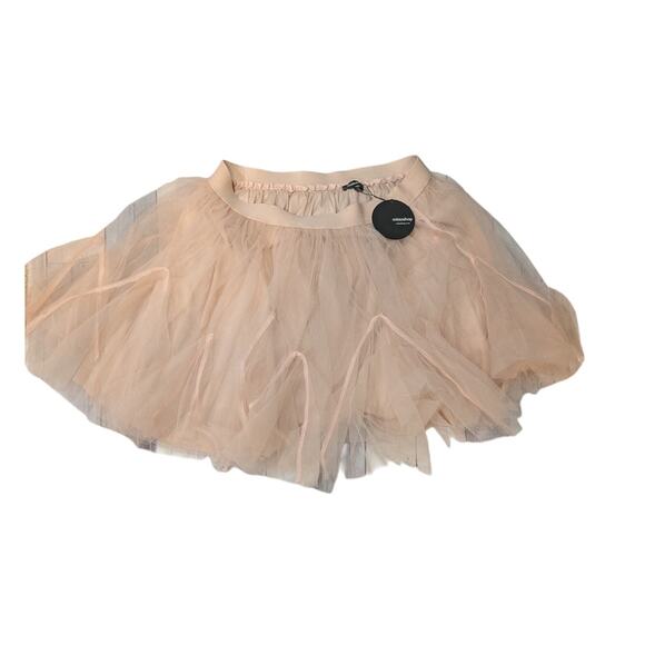NWT Mittoshop Blush Pink Pleated Tulle Skirt Size XL - Picture 2 of 5